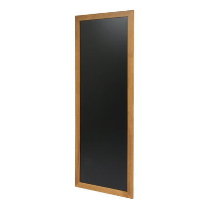 Securit® Long Rubberwood Wall Chalkboard in Teak 56x150 cm Chalkboard Set – Board + Waterproof Markers + Cleaner | Hospitality Trade Pack - hospitality