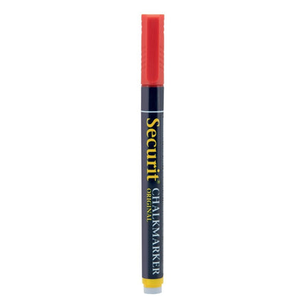 Securit Loose Red Chalk Markers 14x1.5cm Pack of 12 - hospitality