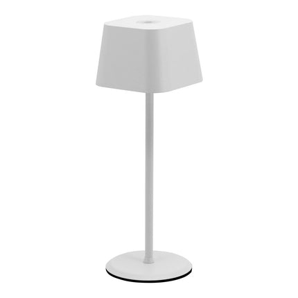 Securit® Malta Table Lamps White (Pack of 8) + 10-Port Multicharger Lighting Set | Hospitality Trade Pack - hospitality