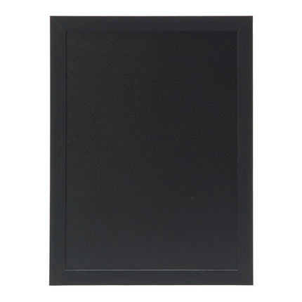 Securit® Medium Woody Wall Chalkboard in Black 30x40 cm (Pack of 6) Chalkboard Set – Boards + Waterproof Markers + Cleaner | Hospitality Trade Pack - hospitality