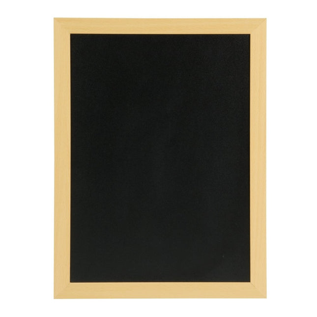 Securit® Medium Woody Wall Chalkboard in Teak 30x40 cm (Pack of 6) Chalkboard Set – Boards + Waterproof Markers + Cleaner | Hospitality Trade Pack - hospitality
