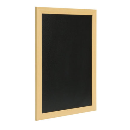 Securit® Medium Woody Wall Chalkboard in Teak 30x40 cm (Pack of 6) Chalkboard Set – Boards + Waterproof Markers + Cleaner | Hospitality Trade Pack - hospitality