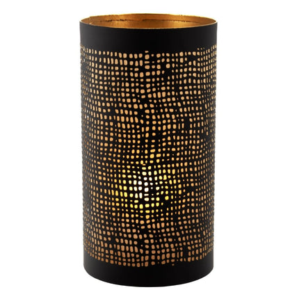 Securit® Metal Tealight Holder Set Ibiza – Black & Gold – 6 x Set of 4 | Hospitality Table Lighting - hospitality