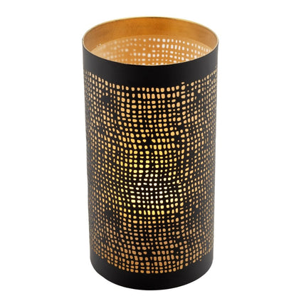 Securit® Metal Tealight Holder Set Ibiza – Black & Gold – 6 x Set of 4 | Hospitality Table Lighting - hospitality