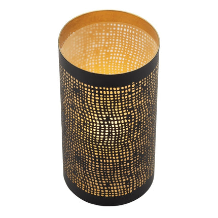 Securit® Metal Tealight Holder Set Ibiza – Black & Gold – 6 x Set of 4 | Hospitality Table Lighting - hospitality