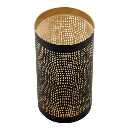 Securit® Metal Tealight Holder Set Ibiza – Black & Gold – 6 x Set of 4 | Hospitality Table Lighting - hospitality