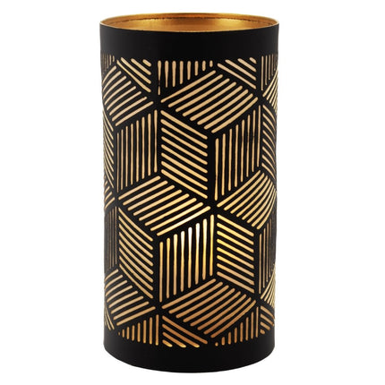 Securit® Metal Tealight Holder Set Santorini – Black & Gold – 6 x Set of 4 | Hospitality Table Lighting - hospitality