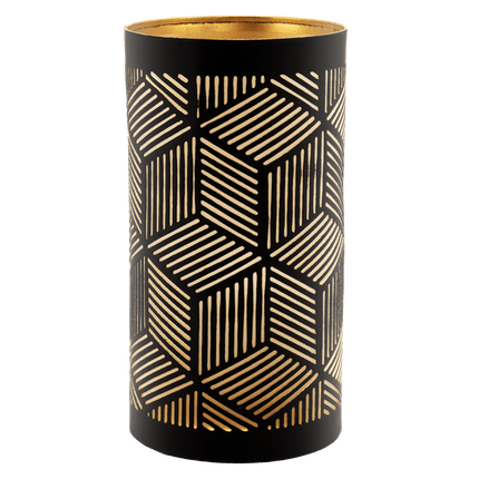 Securit® Metal Tealight Holder Set Santorini – Black & Gold – 6 x Set of 4 | Hospitality Table Lighting - hospitality