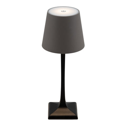 Securit® Milano Table Lamps Black & Taupe (Pack of 6) + 10-Port Multicharger Lighting Set | Hospitality Trade Pack - hospitality
