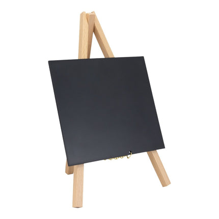 Securit® Mini Easel Beech (10 Sets of 3) Table Chalkboard Set – 30 Easels + White Markers | Hospitality Trade Pack - hospitality