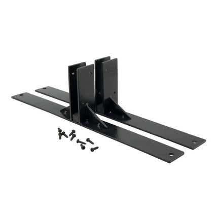 Securit Multiboard Pavement Boards Black 10,5x40x4cm With Steel Feet - hospitality