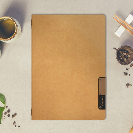 Securit® Nature A4 Beige Front-of-House Set – 10 Menu Holders + 10 Bill Presenters | Hospitality Trade Pack - hospitality