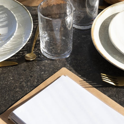Securit® Nature A5 Beige Menu Set – 10 Menu Holders + 20 Extra Pouches | Hospitality Trade Pack - hospitality