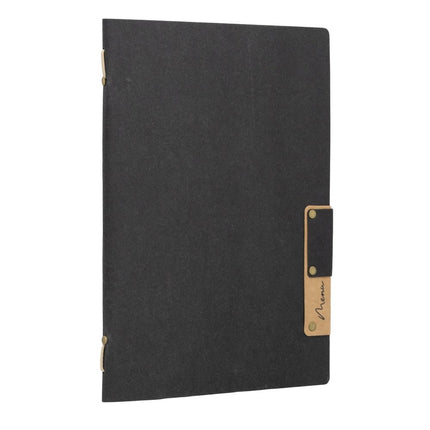 Securit® Nature A5 Black Menu Set – 10 Menu Holders + 20 Extra Pouches | Hospitality Trade Pack - hospitality