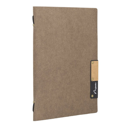 Securit® Nature A5 Brown Menu Set – 10 Menu Holders + 20 Extra Pouches | Hospitality Trade Pack - hospitality