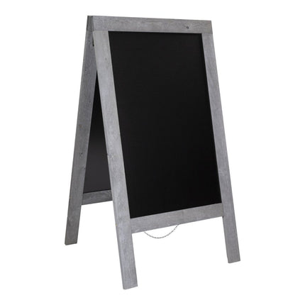 Securit® Nature Large Beechwood Pavement Board Nature Grey 135 cm Chalkboard Set – Board + Waterproof Markers + Cleaner | Hospitality Trade Pack - hospitality