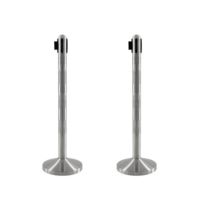 Securit® Nova LED Twin Entrance Barrier Set – 2 RGB LED Posts | Hospitality Trade Pack - CWDH