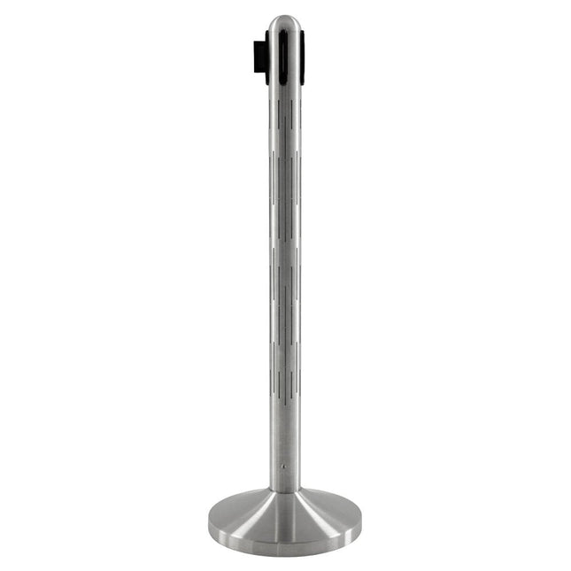 Securit® Nova LED Wall-to-Post Queue Set – RGB LED Post + Wall-Mounted Red Belt