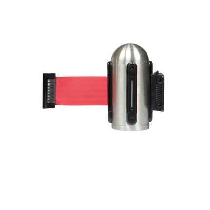 Securit® Nova LED Wall-to-Post Queue Set – RGB LED Post + Wall-Mounted Red Belt