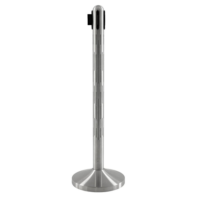 Securit® Nova RGB LED Barrier System – Stainless Steel & Silver 32x101x32cm | Queue & Entrance Control - hospitality
