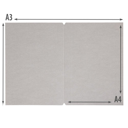 Securit® Premium A4 Paper Menu Card Inserts in Gray 42x29,5x1cm – 4 x Set of 50 | Restaurant Menu Covers - hospitality