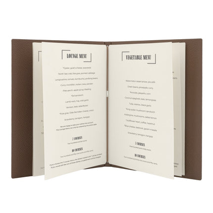 Securit® Premium A4 Paper Menu Card Inserts in Ivory 42x29,5x1cm – 4 x Set of 50 | Restaurant Menu Covers - hospitality