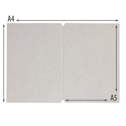 Securit® Premium A5 Paper Menu Card Inserts in Gray 30x21x1cm – 4 x Set of 50 | Restaurant Menu Covers - hospitality