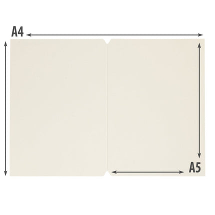 Securit® Premium A5 Paper Menu Card Inserts in Ivory 30x21x1cm – 4 x Set of 50 | Restaurant Menu Covers - hospitality