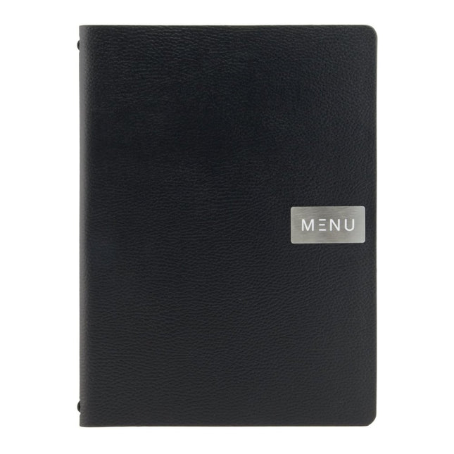 Securit® Raw Leather Black Ready Table Set for 10 Tables – Lamps + Menu Holders + Bill Presenters + Table Numbers | Hospitality Trade Pack - hospitality