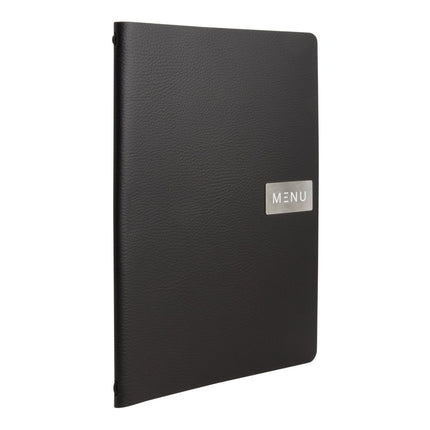 Securit® Raw Leather Black Ready Table Set for 10 Tables – Lamps + Menu Holders + Bill Presenters + Table Numbers | Hospitality Trade Pack - hospitality
