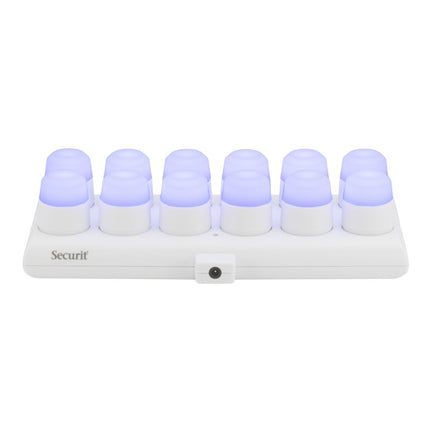 Securit® Rechargeable Tea Light Set Amsterdam in RGB + Warm White – Pack of 6 | Hospitality Table Lighting - hospitality