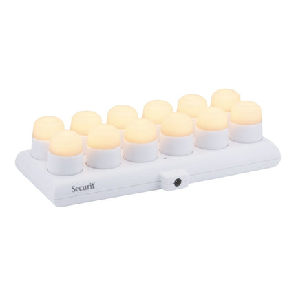 Securit® Rechargeable Tea Light Set Amsterdam in Warm White – Pack of 6 | Hospitality Table Lighting - hospitality