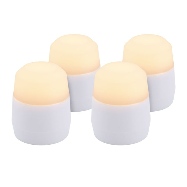 Securit® Rechargeable Tea Light Set Amsterdam in Warm White Replacements – Pack of 8 | Hospitality Table Lighting - hospitality