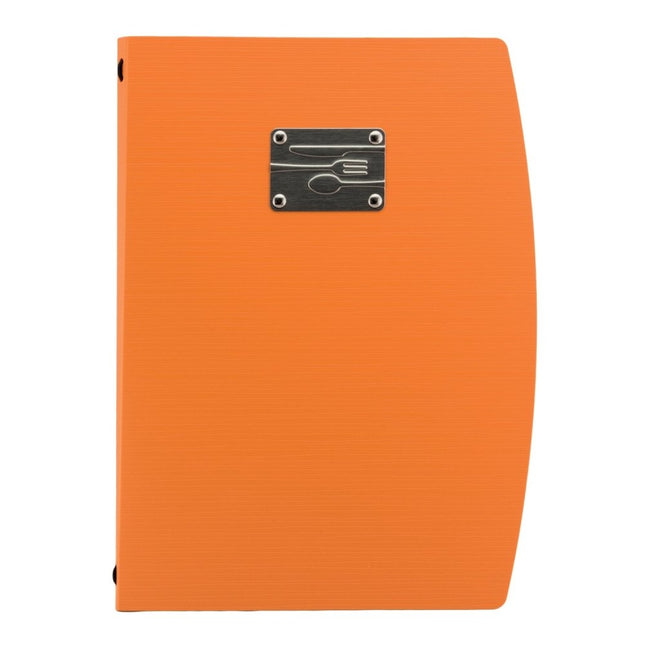 Securit Rio Menu Holder Orange Pack Of 10 34x25.5x1.8cm - hospitality