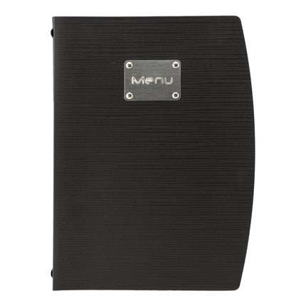 Securit Rio Menu Holders Black 34x25x1.2cm Pack Of 10 Waterproof - hospitality