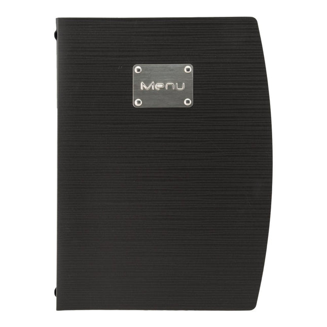 Securit Rio Menu Holders Black 34x25x1.2cm Pack Of 10 Waterproof - hospitality