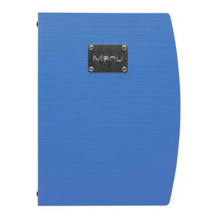 Securit Rio Menu Holders Blue 34x25.5x1.8 cm Pack of 10 - hospitality