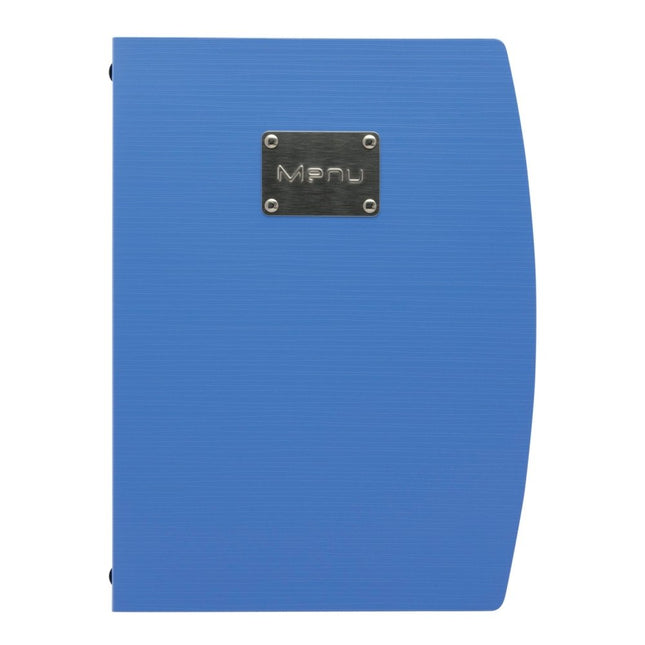 Securit Rio Menu Holders Blue 34x25.5x1.8 cm Pack of 10 - hospitality
