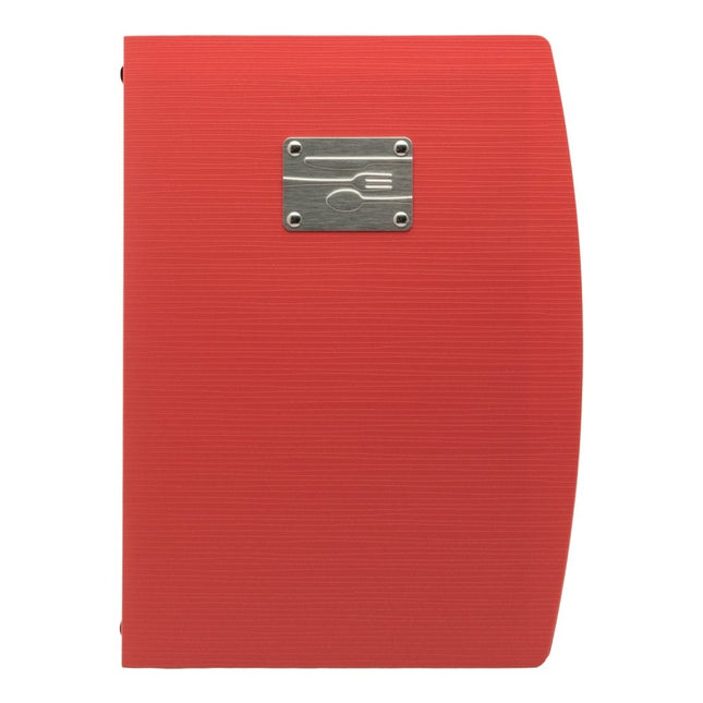 Securit Rio Menu Holders Red 34x25.5x1.8cm Pack Of 10 With A4 Insert - hospitality