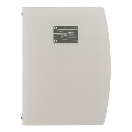 Securit Rio White Menu Holders 34x25.5x1.8 cm Pack of 10 - hospitality