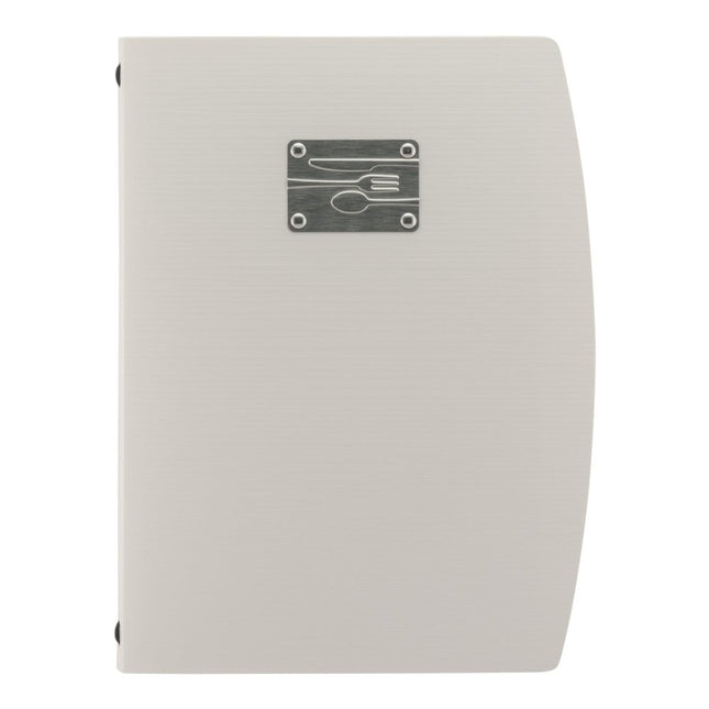 Securit Rio White Menu Holders 34x25.5x1.8 cm Pack of 10 - hospitality