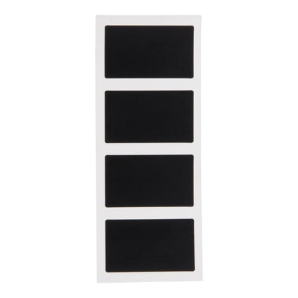 Securit Self Adhesive Chalkboard Stickers Black 4.7 X 8 X 0.004 Cm Pack Of 12 - hospitality