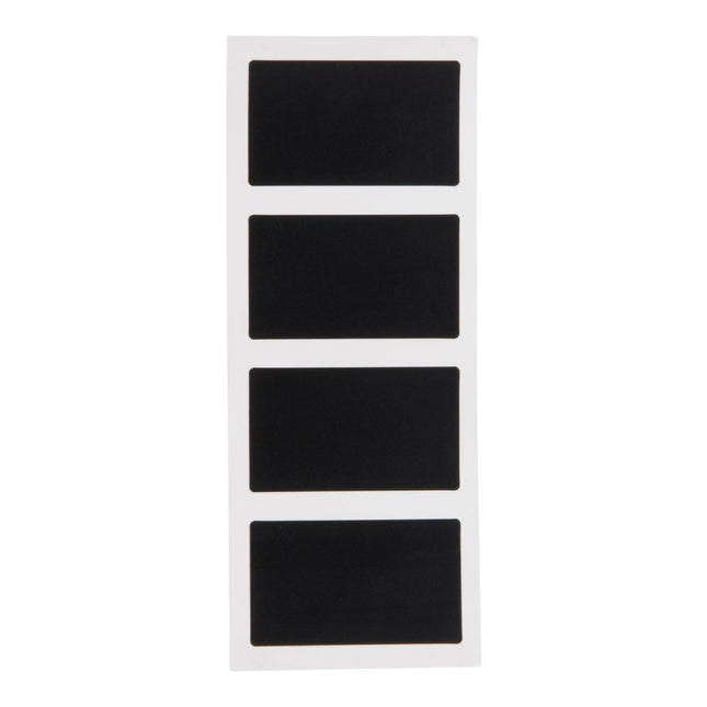 Securit Self Adhesive Chalkboard Stickers Black 4.7 X 8 X 0.004 Cm Pack Of 12 - hospitality