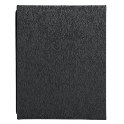 Securit® Signature A4 Black Menu Set – 10 Menu Holders + 20 Extra Pouches | Hospitality Trade Pack - hospitality