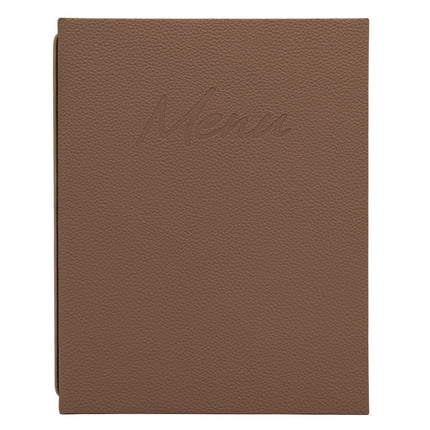 Securit® Signature A4 Brown Menu Set – 10 Menu Holders + 20 Extra Pouches | Hospitality Trade Pack - hospitality