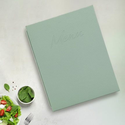 Securit® Signature A4 Green Menu Set – 10 Menu Holders + 20 Extra Pouches | Hospitality Trade Pack - hospitality