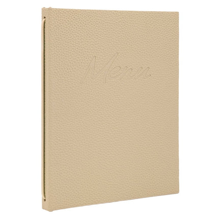 Securit® Signature A5 Beige Menu Set – 10 Menu Holders + 20 Extra Pouches | Hospitality Trade Pack - hospitality