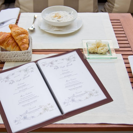 Securit® Signature A5 Black Menu Set – 10 Menu Holders + 20 Extra Pouches | Hospitality Trade Pack - hospitality