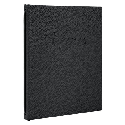 Securit® Signature A5 Black Menu Set – 10 Menu Holders + 20 Extra Pouches | Hospitality Trade Pack - hospitality