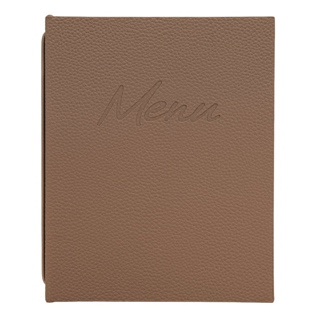 Securit® Signature A5 Brown Menu Set – 10 Menu Holders + 20 Extra Pouches | Hospitality Trade Pack - hospitality